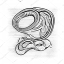 Snake tattoo design idea