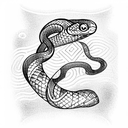 Snake tattoo design idea