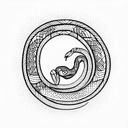 Snake tattoo design idea