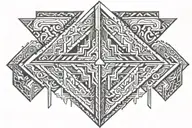 nordic arrow design tattoo design idea