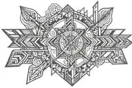 nordic arrow design tattoo design idea