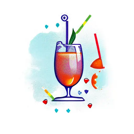 love for orange juice  tattoo design idea