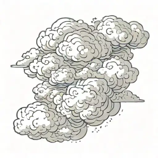 Even if the cloud is gray everything is so beautiful from above tattoo design idea