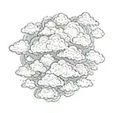 Even if the cloud is gray everything is so beautiful from above tattoo design idea