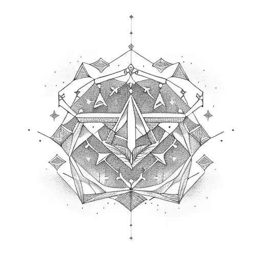 A beautiful capricorn constellation with the word 'compromiso' (commitment) intertwined within the stars tattoo design idea