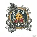 karan name tattoo design showcasing your love you to the moon tattoo design idea