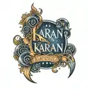 karan name tattoo design showcasing your love you to the moon tattoo design idea