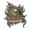 karan name tattoo design showcasing your love you to the moon tattoo design idea