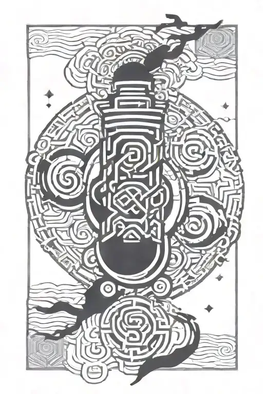 Men's forearm tattoo, brutal, medium size, calm, zen, success, space, confidence, Japanese style tattoo design idea