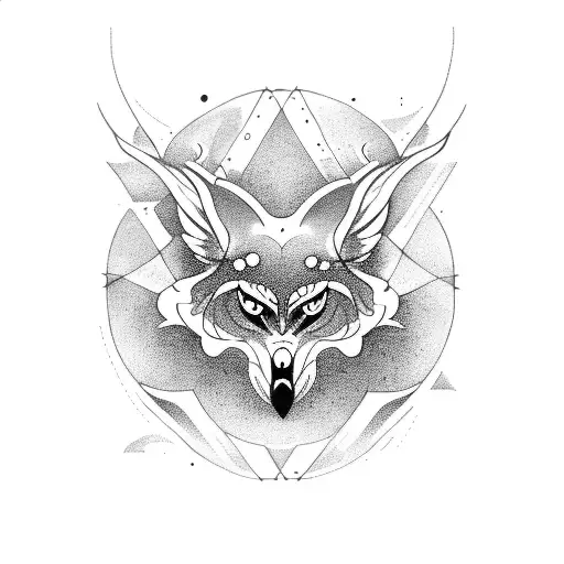 crow, yggdrasil, wolf tattoo design idea