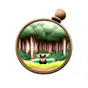 Forest tattoo design idea