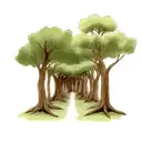 Forest tattoo design idea