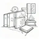 Tattoo sketch based on the book "Cemetery of Forgotten Books" tattoo design idea