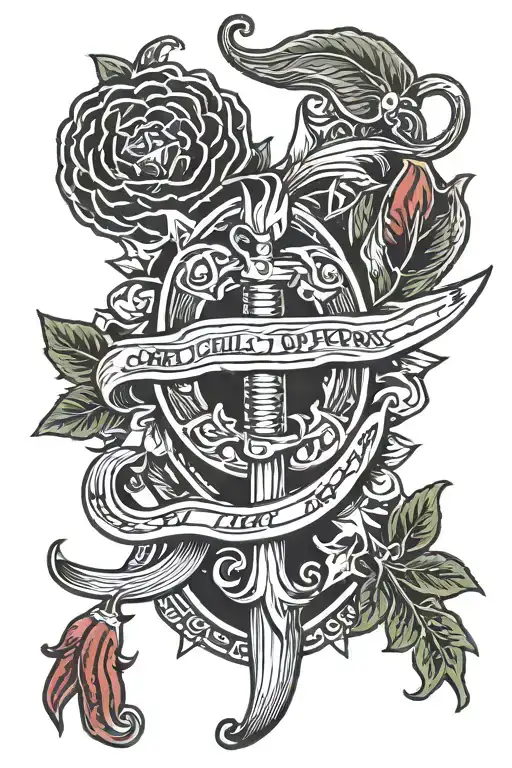 red hot chili peppers tattoo design idea