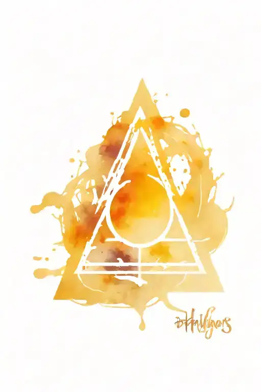 Deathly Hallows with Dark Mark and Hogwarts tattoo design idea