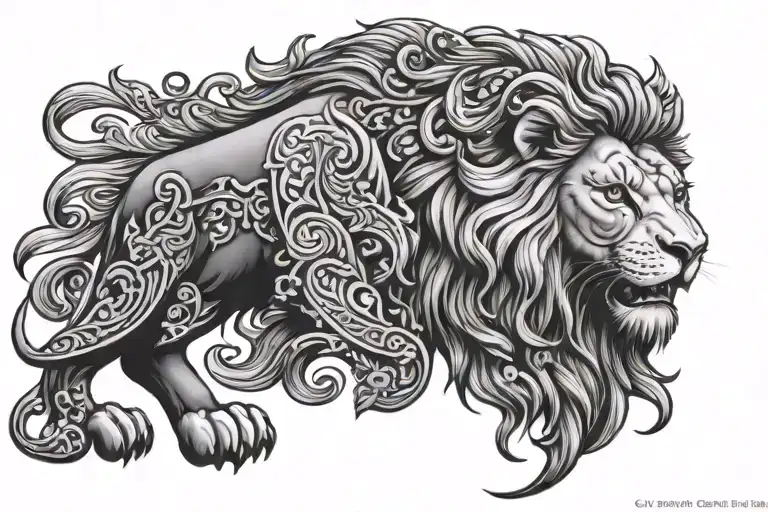 Lion of venice   tattoo design idea