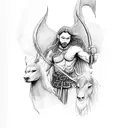 irish folklore niamh chinn oir cu chulainn children of lir fionn mac cumhaill story tattoo design idea
