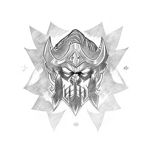 Warcraft game, Night Elf Flag tattoo design idea