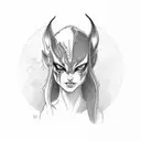 Nude Night Elf tattoo design idea