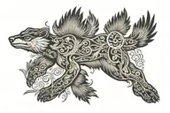 cigarette ash spells alaska tattoo design idea