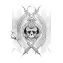 judgement tattoo design idea