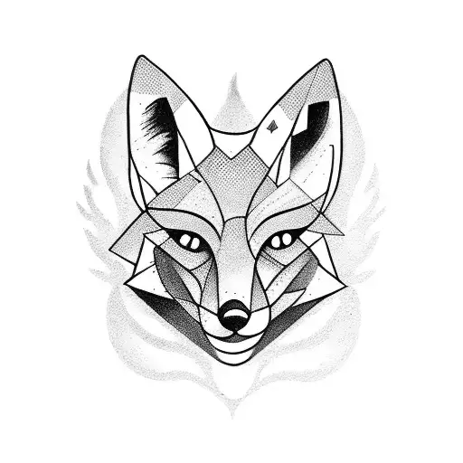 Fox tattoo design idea