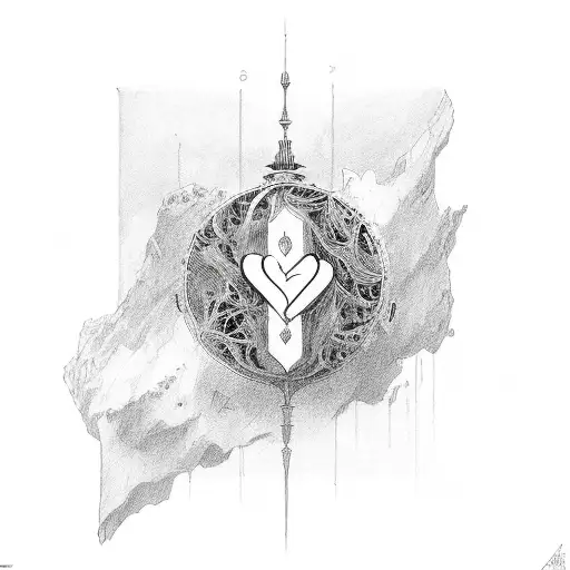 love and surrender  tattoo design idea