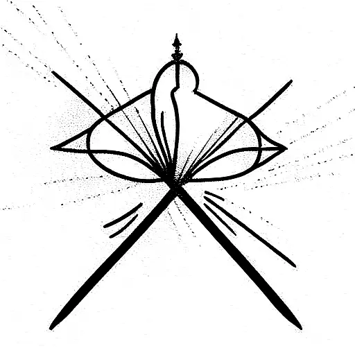 divine surrender tattoo design idea