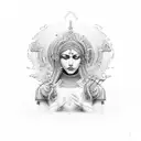 divine surrender  tattoo design idea