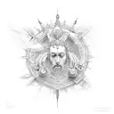 divine surrender  tattoo design idea