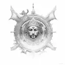 divine surrender  tattoo design idea