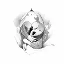 love and surrender  tattoo design idea