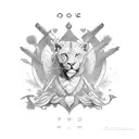 love and surrender  tattoo design idea