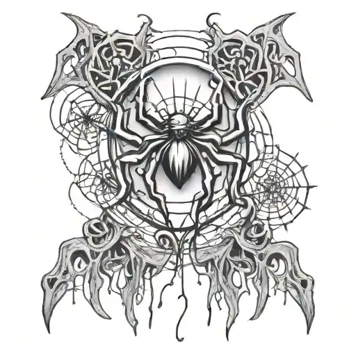 "Fuck" & "Off" tattooed above my knees in old english dripping. i also want a spider web framing one of the knees tattoo design idea