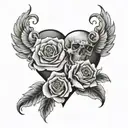 everlasting love tattoo design idea