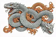 jormungandr tattoo design idea