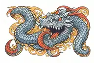 jormungandr tattoo design idea