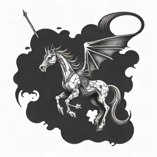Thestral Harry Potter tattoo design idea