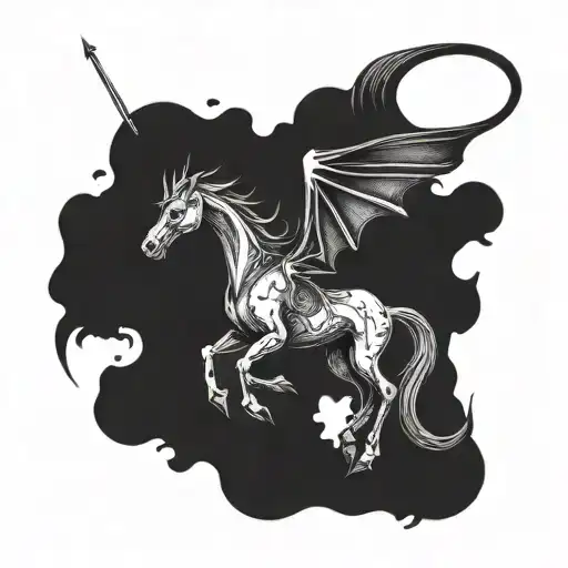 Thestral Harry Potter tattoo design idea