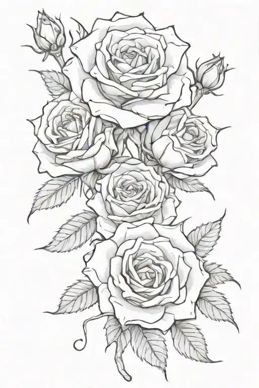 Gothic blood roses,  tattoo design idea
