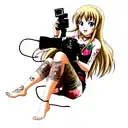 camera tattoo for a wedding photographer  tattoo design idea