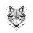 lonely wolf Wood boar tattoo design idea