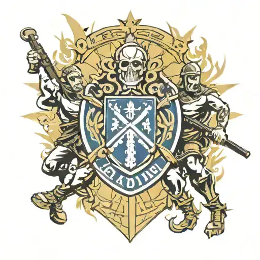 Zagreb Dinamo hooligans protecting the entrance tattoo design idea