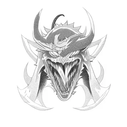 Naruto Reaper death seal demon tattoo design idea