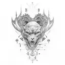 strength, courage, determination,   tattoo design idea