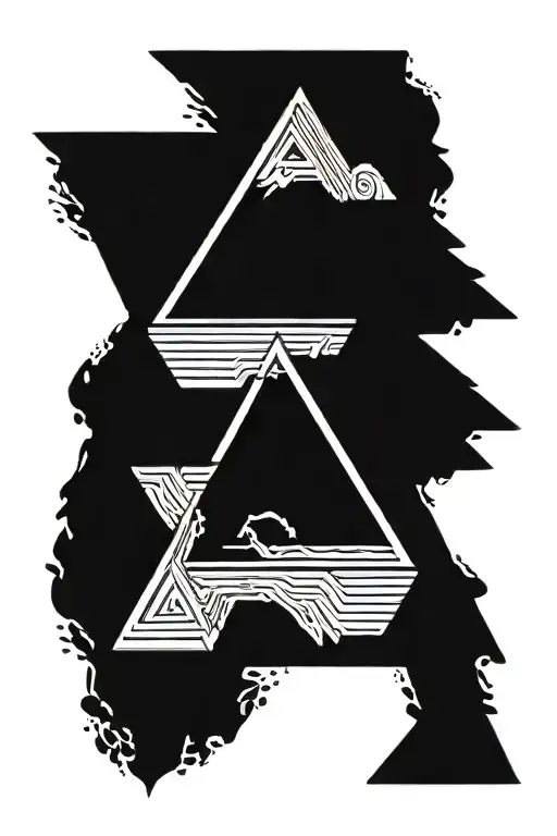 delta symbol, simple, tattoo design idea