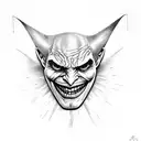 hear no evil see no evil fear no evil with joker faces tattoo design idea