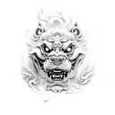Foo Dog tattoo design idea