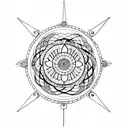 pisces children dreamcatcher yin Yang love baby water lily mandala koi tattoo design idea