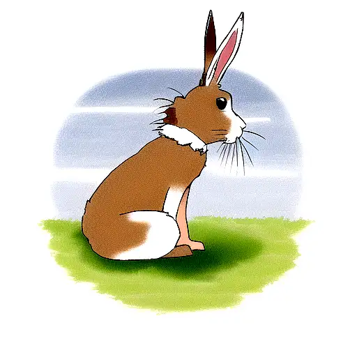 hare tattoo design idea